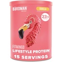 אבקת חלבון טבעוני BIRDMAN Fitmingo עם Inositol, Collagen Boosters, Hyaluronic Acid ווויטמינים | Low Carb, Milk Free, Low Calorie | 23g Plant Based Blueberry אבקת חלבון עם Myo-Inositololololol