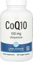 Lake Avenue CoQ10 Nutrition - Ubiquinone תוסף - מקדם פעילות נגד חמצון - Gluten Free, non-GMO - 100 מ"ג - 360 Veggie קפסולות