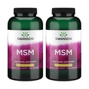 Swanson MSM - מינרלים חיוניים לקידום ניידות ותמיכה בריאות משותפת - מסייע לשמור על בריאות Tissue כולל Cartilage, Collagen & Hair - (240 קפסולות, 1000 מ"ג כל) 2 Pack