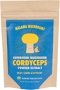Cordyceps לחלץ אבקה על ידי מלאמה, אורגני פריינג גוף קורדיפס אבקת Mushroom, Superfood Fitogenic, תומך אנרגיה, אנדורנס & Mood, 100 משרתים