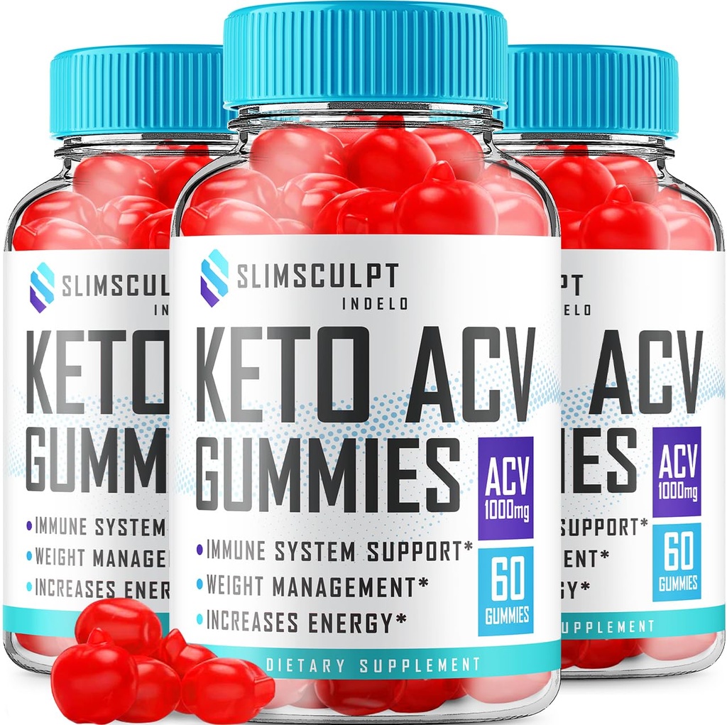 (3 Pack) Slimsculpt Keto ACV חניכיים - Advanced Formula Slim Sculpt Keto Plus ACVmies Apple Cider Vinegar Keto Slimsculpt ACV Gummies Dietary Supplement Reviews גברים (180 מסטיקנים)