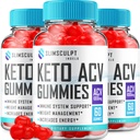 (3 Pack) Slimsculpt Keto ACV חניכיים - Advanced Formula Slim Sculpt Keto Plus ACVmies Apple Cider Vinegar Keto Slimsculpt ACV Gummies Dietary Supplement Reviews גברים (180 מסטיקנים)