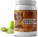 CHIMERA All-in-One Protein & Pre-Workout אבקת - 36g חלבון, 3g Creatine, non-GMO, Sugar-Free, Low Sodium, Natural Caffeine from Matcha, No Artificial Flavors