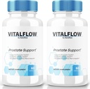 (2 Pack) VitalFlow קפסולות, VitalFlow Advanced Prostate Support Formula, פורמולה טבעית רשמית ל- Regain Control, גלולות כוח מקסימליות לתמיכה ב-Val Flow Reviews (120 קפסולות)