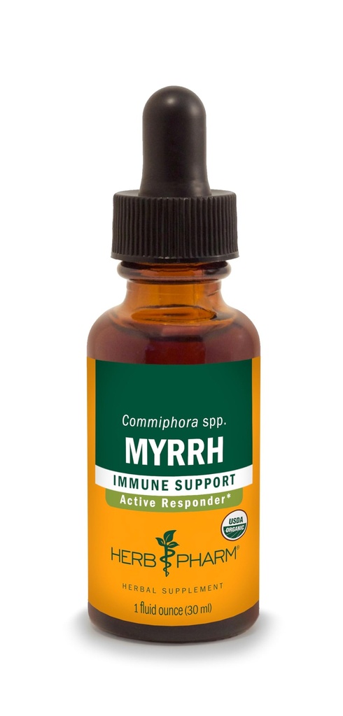 Herb Pharm Myrrh נוזל לחלץ תמיכה במערכת החיסון - 1 Ounce (DMYRR01)