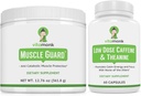 VitaMonk שרירים משמר & Low Dose Caffeine Bundle, HMB, EAAs, ויטמין D, Magnesium עבור צמיחה שרירים וקפאין עם L-theanine, Smooth Energy Boost, תוספים עבור גברים ונשים, שריר ותמיכה