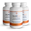 VITASEI Salmoflex Marine Collagen Peptides עם Hyaluronic Acid ויטמין C, D, E - Salmon Collagen תוסף עבור העצם ופרק - שיער, עור וציפורים ויטמינים - 60 קפסולות (Pack of 3)