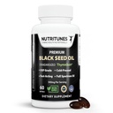 Black Seed Oil 3% Thymoquinone סטנדרטי - קלינית למד, USP כיתה, Cold-Pressed Nigella Sativa ThymoQuin, non-GMO - 60 Softgels