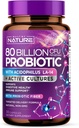80 מיליארד CFU Probiotic - Daily Digestive Gut Health Supplement for Men & Women - Lactobacillus acidophilus, Bifido חיידק & Prebiotics - non-GMO, Gluten & Milk, Shelf-Stable - 30 קפסולות