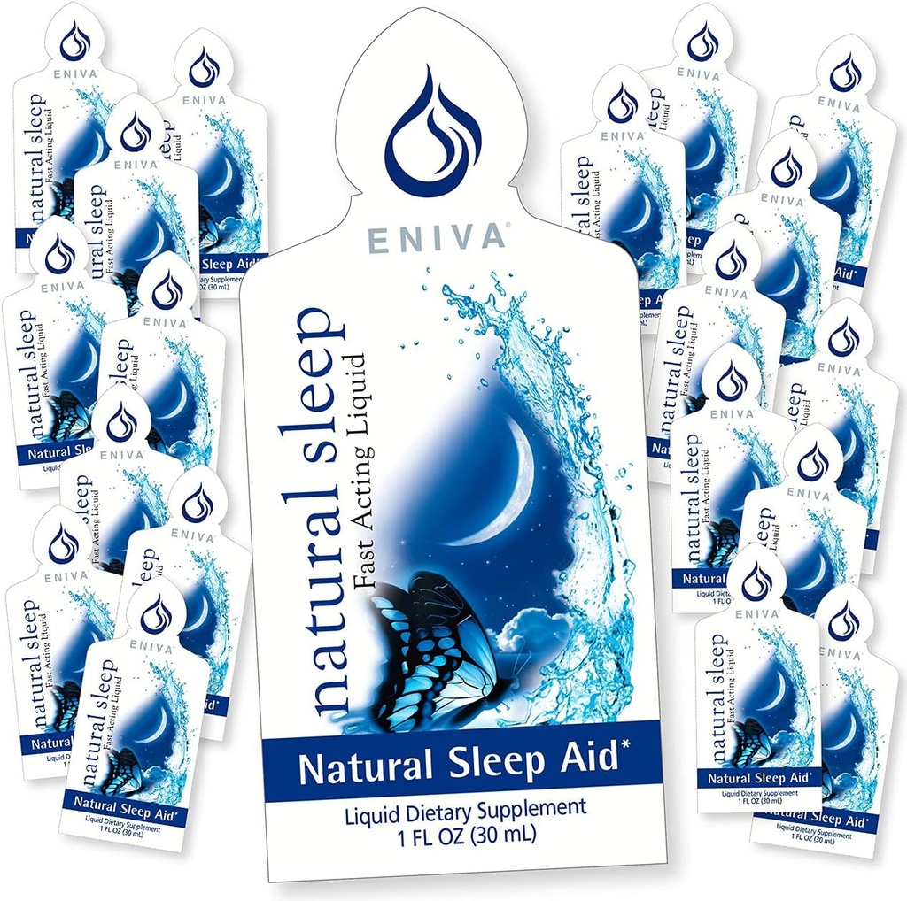 20 Packets of Natural Sleep Travel Single משרתים Natural Sleep Aid, הרגישו נהדר בבוקר