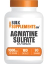 BulkSupplements.com Agmatine Sulfate כמוסות - תוסף Nitric Oxide, Agmatine תוסף - Gluten Free, 2 קפסולות לשרת, 180 (Pack of 1)