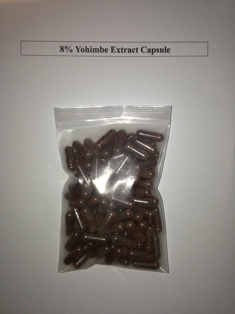 8% יומביין Yohimbe Bark לחלץ 400 מ"ג x 1000 קפסולות / aphrodine
