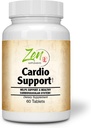 תוספי זן - Cardio Support Plus Antioxidants, L-Carnitine, L-Taurine, עם Coenzyme Q10, הותורן, Horsechestnut, Cayenne, Grape Seed ווויטמין E, מקדם לב בריא 60-Tabsme Q10, Holhorn, Horsechestnut, Cayenne, Grape Seed ווויטמין E, מקדם לב בריא 60-Tabs.