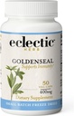 ECLECTIC INSTITUTE Raw Freeze-Dried Goldenseal קפסולות; תומך בתפקוד Immune | תומך ב- Sinuses בריאים | תמיכה ב-Mocous Membrane Health | 50 CT (400 מ"ג)