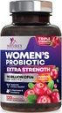Probiotics for Women Digestive Health Support - 90 מיליארד CFU Women's Probiotic, 16 Strains, Cranberry, Vaginal Probiotic with Prebiotics, PH, Immune, Urinary, & Feminine Health Support, 120 קפסולות