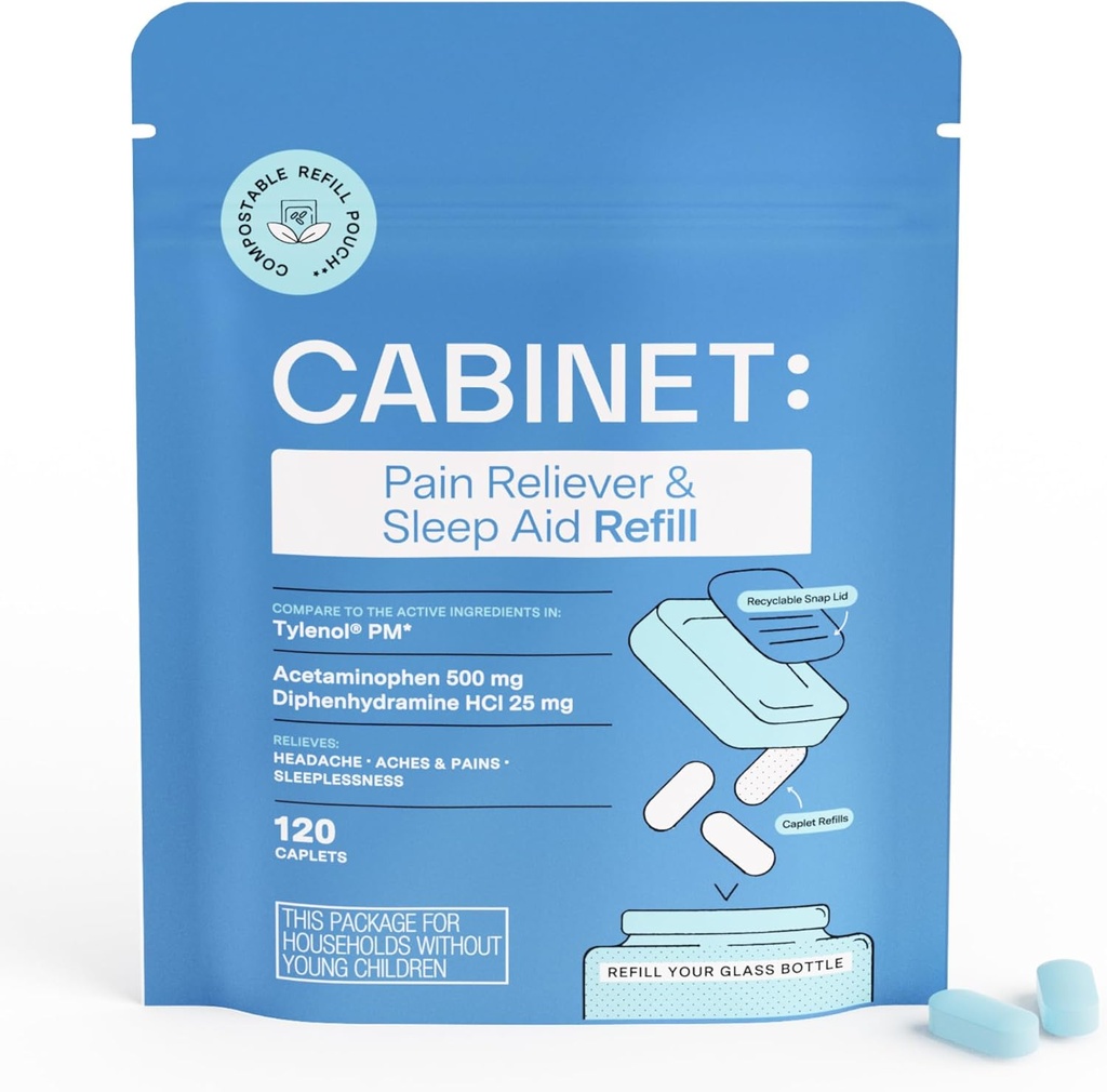 הקבינט: Nighttime Pain Reliever and Sleep Aid for Headaches, Aches, and Pains
