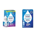 TheraTears Dry Eye Therapy Lubricating עיניים טיפות לעיניים יבשות, 1 fl oz בקבוק Twin Pack, (2 x 30mL בקבוקים) & נוזל גלי הלילה טיפות עיניים עבור עיניים יבשות, Single-Use Vials, 30 ספירה