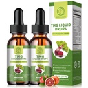 TMG תוסף 1000MG - Trimethylglycine נוזל טיפות, Betaine High Absorption, תומך Methylation, Liver Wellness & Cognitive, Non-GMO, טבעוני, Blood Orange Flavor, 1 Fl.Oz (2 Pack)