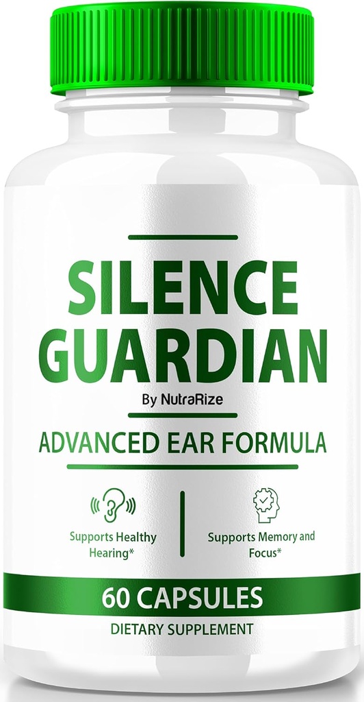 Silence Guardian - Advanced Ear Formula, פורמולה רשמית לתמיכה ב- 360 שמיעה, All Natural Ingredients to Keep Auditory Health, Silenceguardian Review (60 קפסולות)