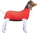 Show Pro Red Spandext Tube for Goats - Show Livestock Supplies: Goat Covers & Blankets