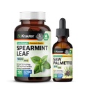 BIO KRAUTER Spearmint 100 קפסולות & Saw Palmetto Tincture 2 Fl. Oz.