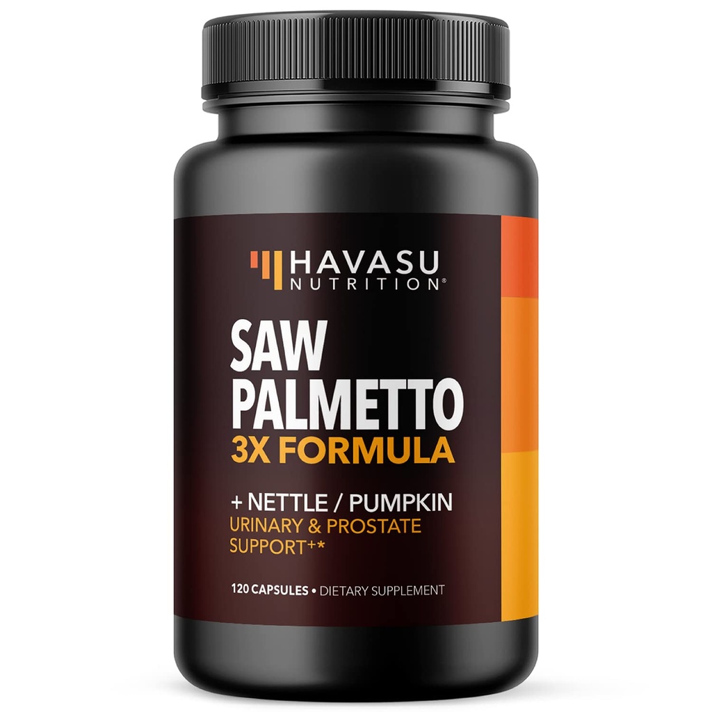 ראה תוסף Palmetto עם Sting Nettle and Pumpkin Seed Extractd Extract - Advanced 3X Formula - DHT Blocker Urinary Health ו-Prostate Support for Mens Health - טבעוני, non-GMO כמוסות - 2 חודשים אספקה