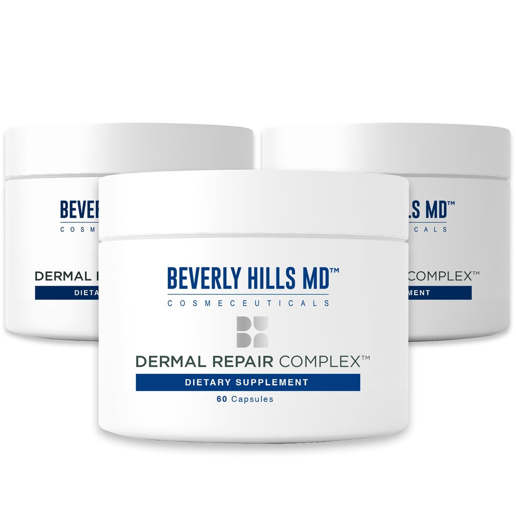 בוורלי הילס MD Dermal תיקון Anti-Aging תוסף - Hyaluronic Acid, Collagen, ויטמינים עבור Smooth, Plump Skin (3)