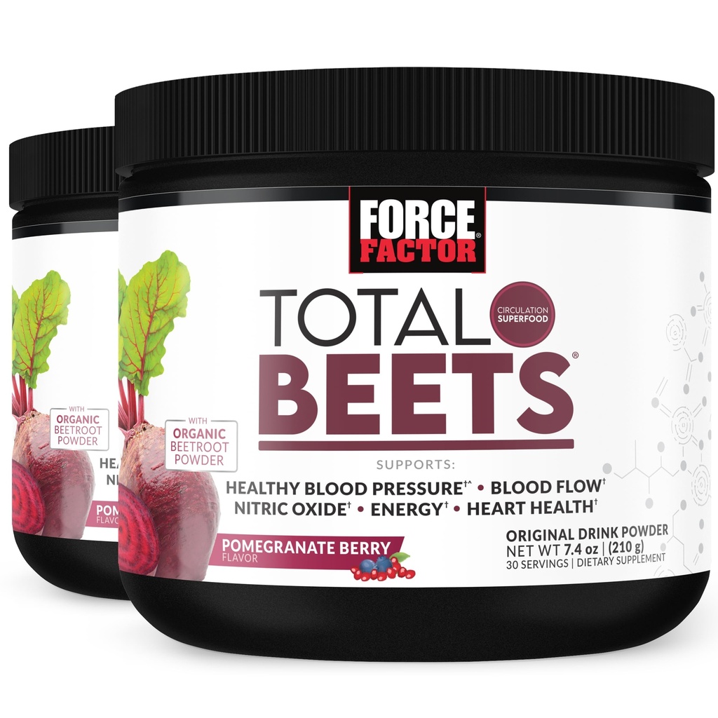 כוח גורם מוחלט Beets לשתות אבקת Superfood עם Nitrates לתמוך Circulation, Nitric Oxide, אנרגיה, אנדורנס וסטמינה, Cardiovascular Heart Health, 60 משרתים, 2Pack