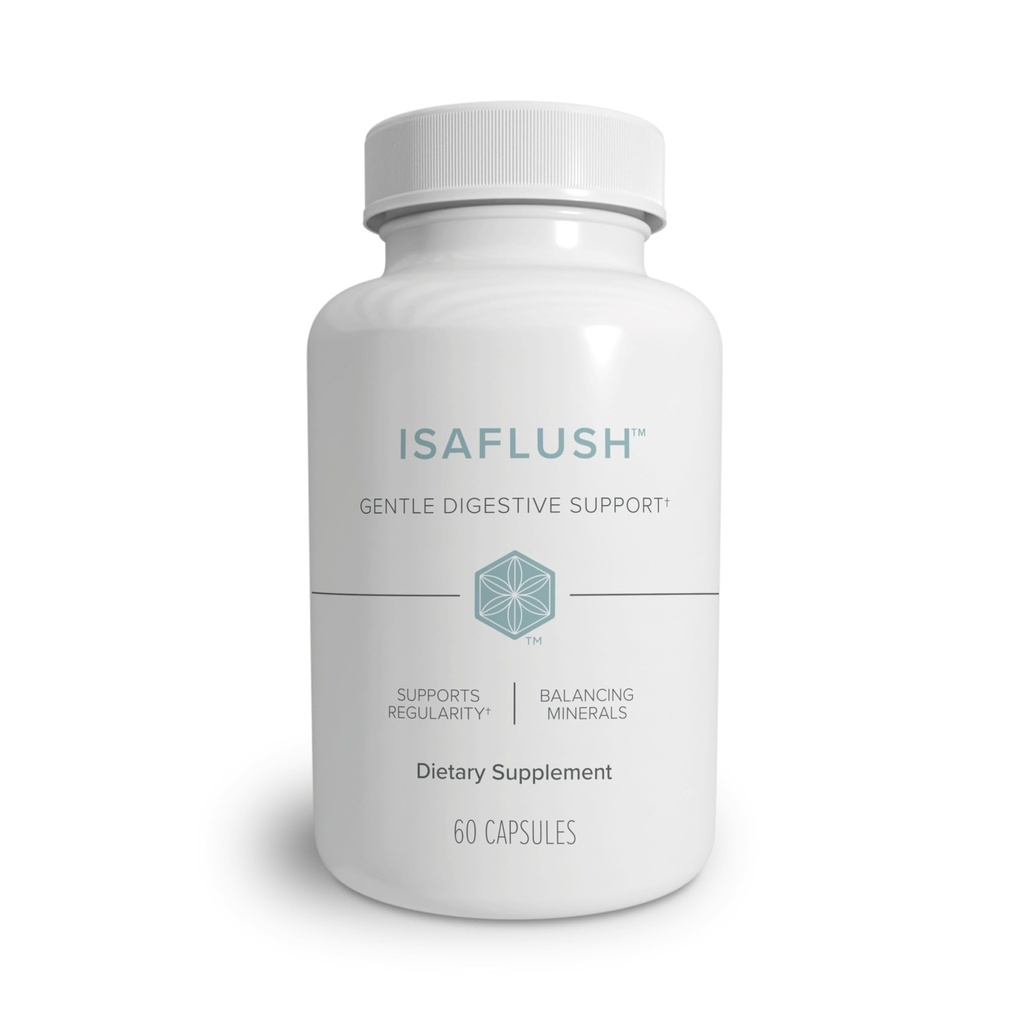 Isagenix IsaFlush - תמיכה Gentle Digestive עם מינרלים מאוזנים Encouraging סדירות - No Harsh Laxatives - 60 קפסולות