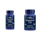 Life Extension Brain & Heart Health Folate ו- Magnesium תוסף Bundle, 100 טבליות ו-100 קפסולות