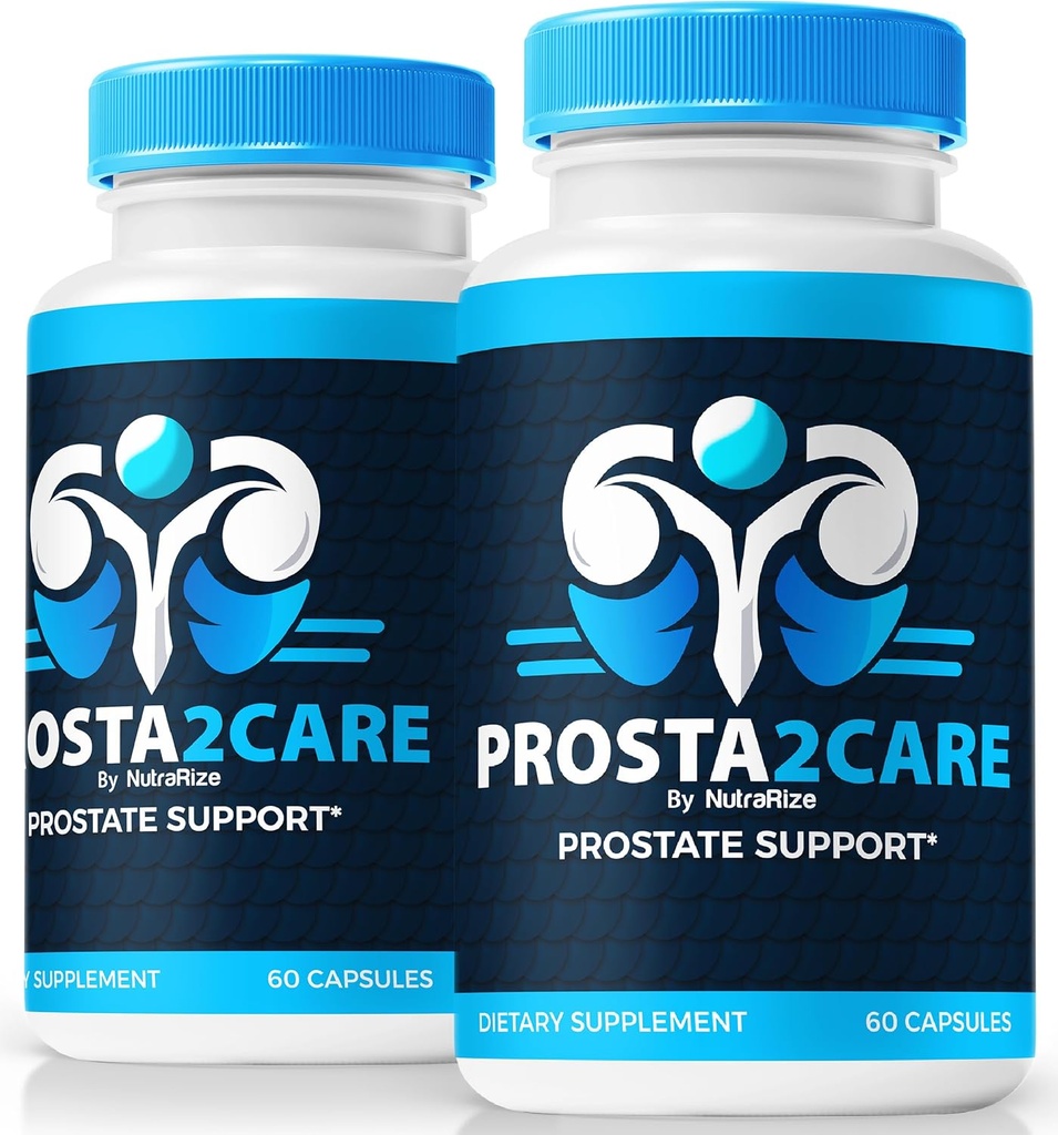 (2 Pack) Prosta2Care כמוסות - פורמולה מלאה כדי לשמור על בריאות הערמונית, Prosta 2 קפסולות טבעיות טיפול, Premium Prostate תמיכה פורמולה, Prosta 2Care Pastillas Review (120 קפסולות)