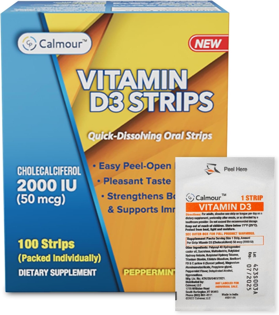 ויטמין D3 Strips 100 Pack