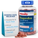 זמן-CAP LABS, INC. Timely Ibuprofen 200 מ"ג 1000 טבליות - גלולות הקלה כאב ו Fever מקטין - עבור כאבי ראש, Menstrual Pain, Tooth Aches, Muscular, Arthritis Pain & Body Aches