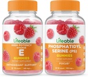 ויטמין E + Phosphatidylserine (PS), חניכיים Bundle - גדול Tasting, ויטמין תוסף, Gluten Free, GMO חינם, Chewable Gummy