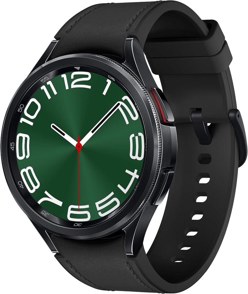 SAMSUNG Galaxy Watch 6 Classic 47mm Bluetooth Smartwatch, רוטינג Bezel, Fitness Tracker, Personalized HR Zones, Advanced Sleep Coaching, US Version, Black (Renewed)