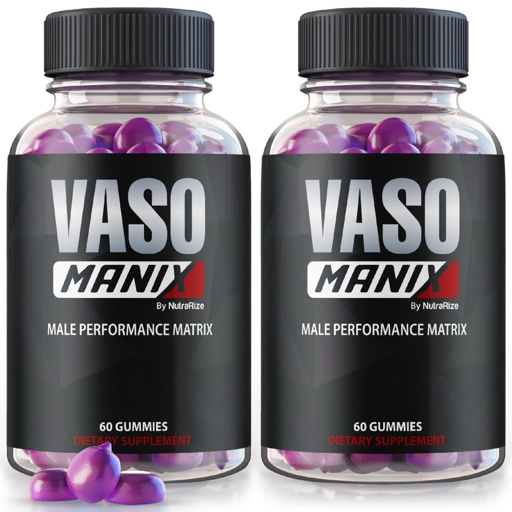 (2 Pack) Vasomanix Gummies, ויאו מניקס קלאסי תוספת זכר, All Natural Formula for Men, Premium Gummy כדי לתמוך ביצועים, אמון ובריאות כוללת, ביקורות רשמיות (120 מסטיקים)