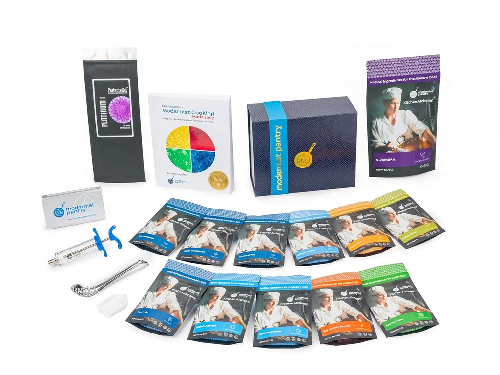 PreMIUM Molecular Gastronomy "Made Easy" Starter Kit ⊘ non-GMO Gluten-Free OU כשרים Ingredients
