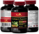 Calcium Magnesium אבץ עם ויטמין D3 - Calcium Magnesium Complex עם ויטמין D ו Boron - תוספת תיקון שרירים לגברים, תמיכה בשומן למבוגרים, צמיחה שרירים - 1 בקבוק 60 Caps Caps