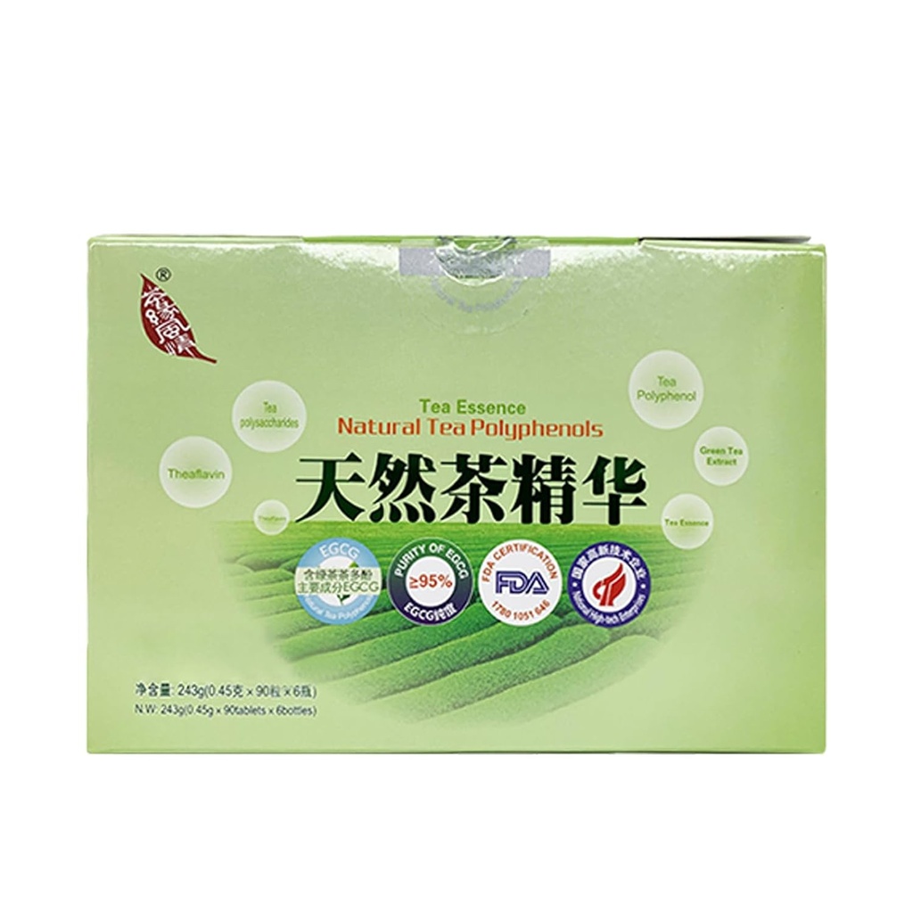 ייצור תה ירוק, New Tea Era,Natural Tea polyphenols Tablet,Tea Essence,90tablets/bottle,6bottles/box