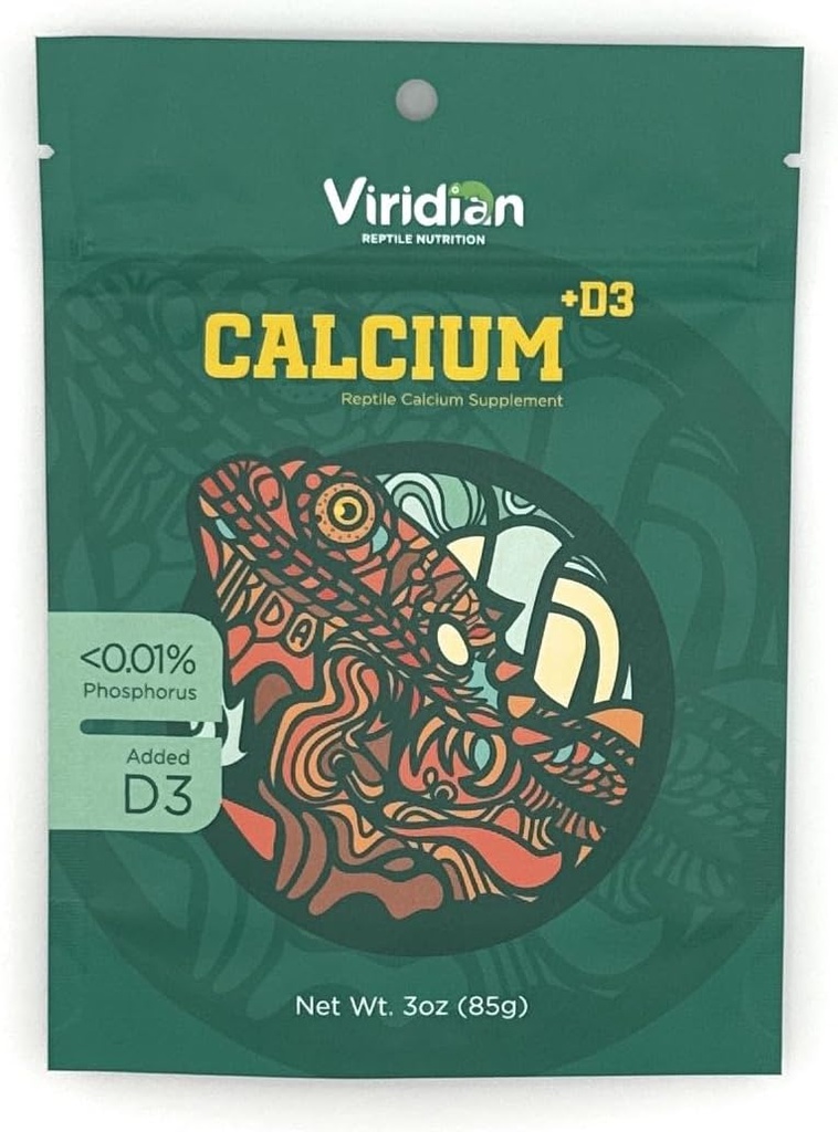 Viridian Reptile - תוספי Calcium עם D3 (3, Ounces)