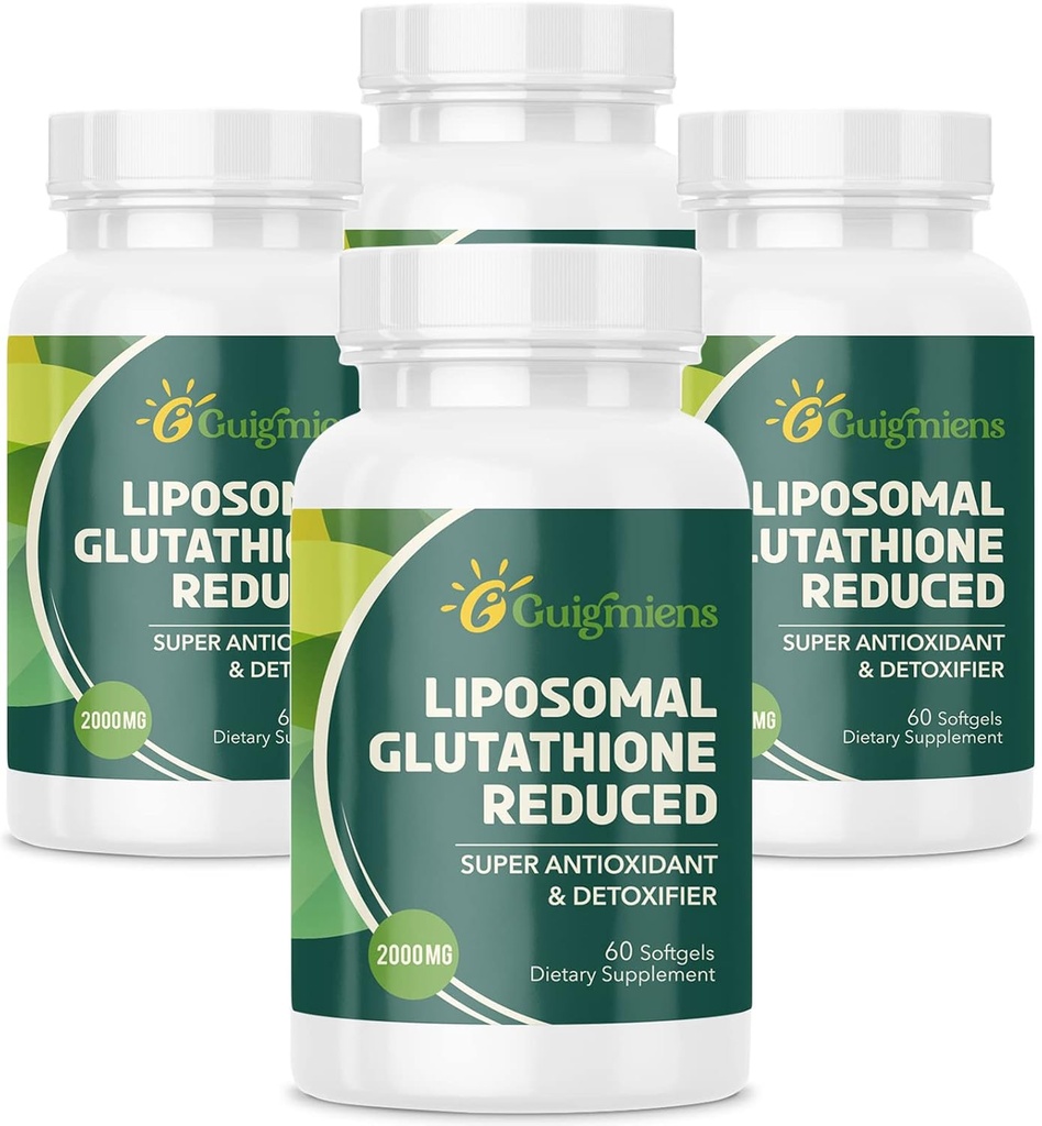 Liposomal Glutathione 2000 MG,10x Better Absorption, Glutathione תוספת עם Hyaluronic Acid + Collagen פפtide + Resveratrol,Powerful Antioxidant, Health Aging, Immune Health,240