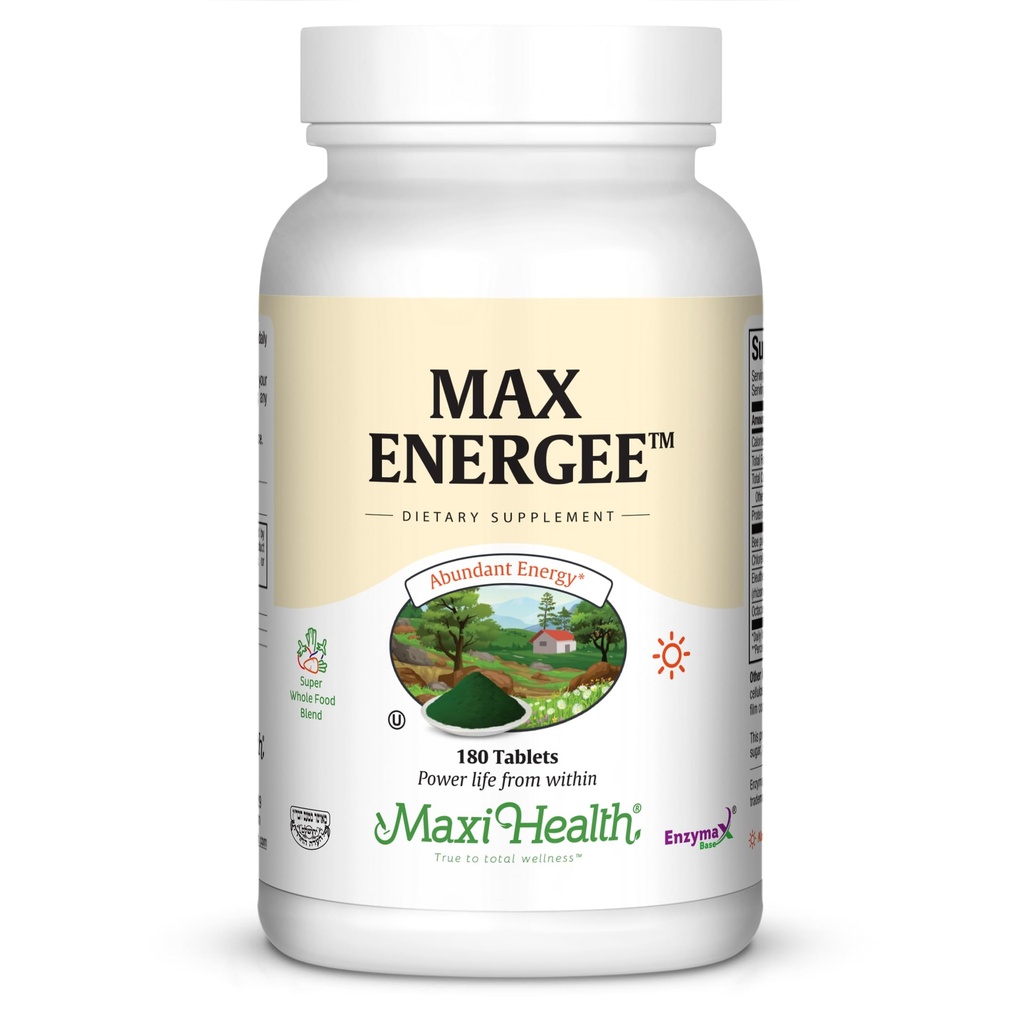Maxi Health Max Energee - אנרגיה טבעית וסטמינה בוסטר - 180 טבליות