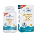 Nordic Naturals Ultimate אומגה 2X, Lemon Flavor - 90 Soft Gels - 2150 מ"ג אומגה- High-Potency אומגה 3 שמן עם EPA & DHA - מקדם את המוח ובריאות הלב - Non-GMO - 45 משרתות