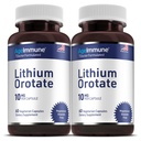 Lithium Orotate תוסף 10mg, 60 קפסולות צמחוניות. תמיכה בזיכרון ובבריאות רגשית Magnesium Stearate Free Supplements