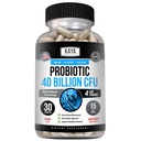 Kaya Naturals Probiotic 40 Billion CFU - Probiotics for Women, Probiotics for Men and Adults, Natural - Gut Health & Immune Support Supplement - Promotes Digestive Health - 30 Count