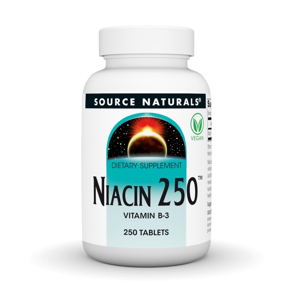 מקור: Naturals Niacin 250n ויטמין B-3-250 Tablet