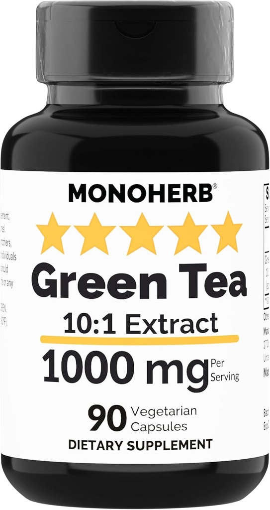 MONOHERB ירוק לחלץ 1000 מ"ג - 90 קפסולות צמחוניות
