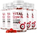 (5 Pack) Vital Grow XL Male Gummies - Men's Performance Gummiess: Men's Performance GummiesssMG 1050 Vital GrowXL, Vital Growth Gummy Advanced Formula, 300 חניכיים במשך 5 חודשים