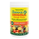 NaturesPlus Source of Life Energy Shake - 2.2 lbs Multivitamin, מינרל וחלבון אבקת - גרנולה פלאמור - Whole Food Meal החלפת - Non-GMO, Vegetarian, Gluten-Free - 26 משרתות