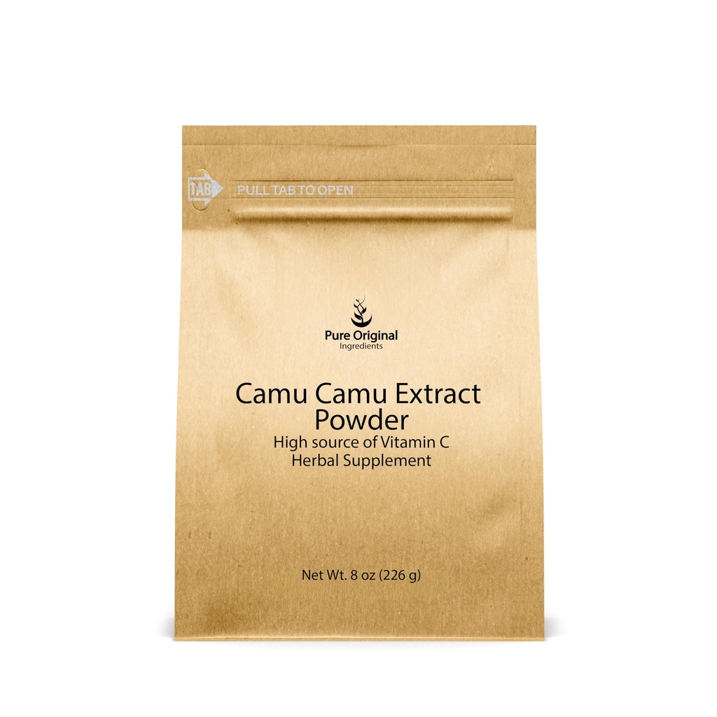 Pure Original Ingredients Camu Camu אבקת (8oz), מקור ויטמין C, מזונות על-פי ברזיל